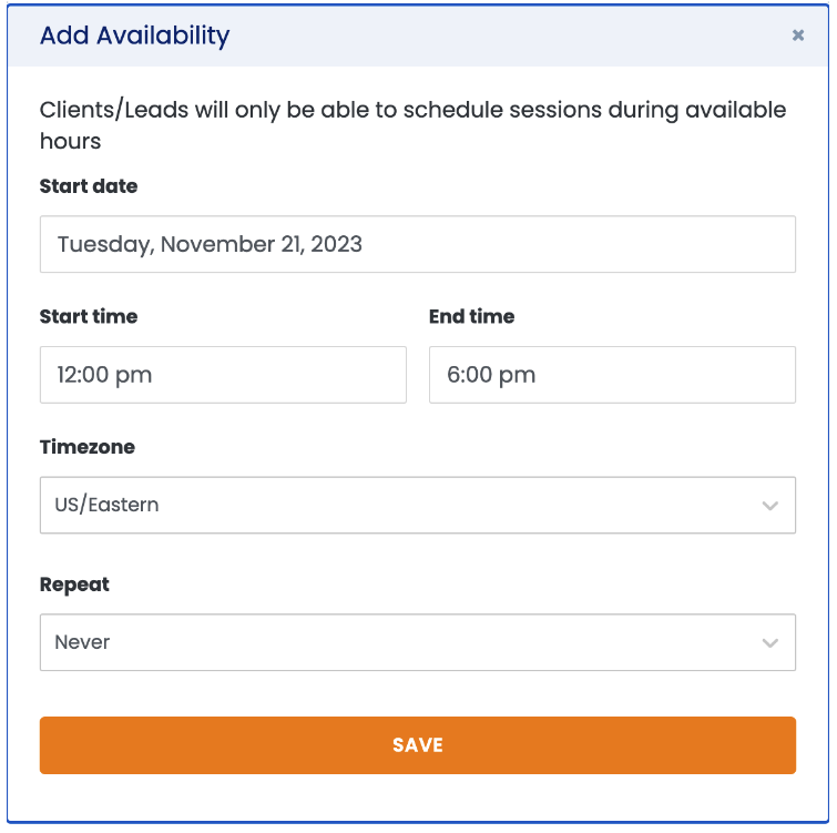 How To Create and Edit Availability